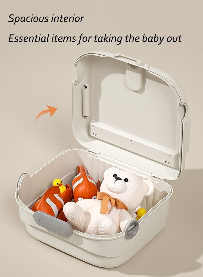 Aissiora 2-in-1 Children's High Chair   Baby High Chair with Storage Function   Portable Travel Seat   Compact Foldable High Chair   Baby Storage Box   With Adjustable Safety Belt   Suitable for Babies Over 6 Months - Image 5